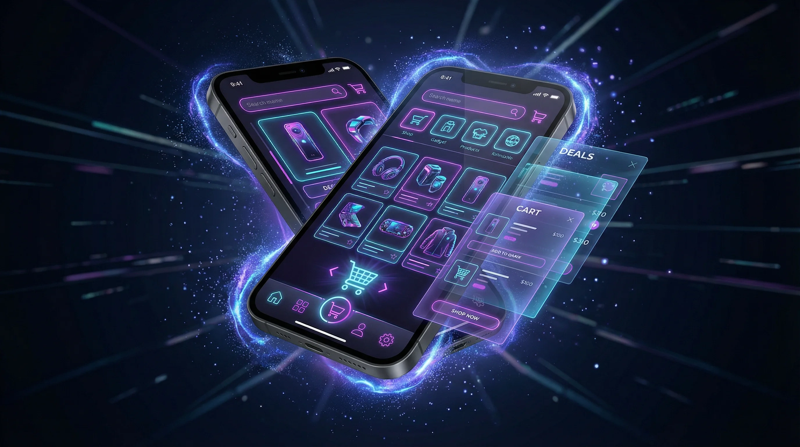 91视频 | 探索光影宝藏 | 91视频发现专属于你的影迷好物APP界面展示 - 赛博朋克风格移动端购物体验